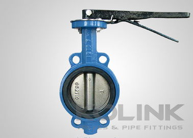 Wafer Butterfly Valve Wlewane żelazne ciało elastyczne siedzące klasa 150 PN16 AS2129 SANS1123