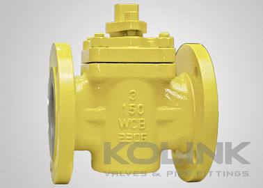 PTFE, zawór z wtyczką z rękawem, zawór z wtyczką bez smaru, stali odlewanej, 150-900 API 599