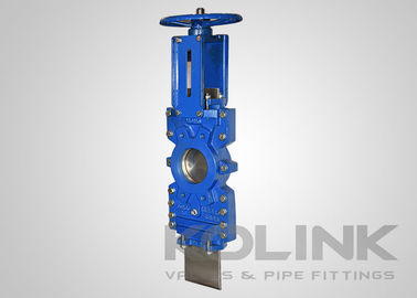 O-port Knife Gate Valve przez przewód 2-Pc Knife Valve, Bubble Tight Sealing
