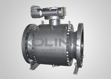 Zredukowany zawór kulowy z kołnierzem API 607 Fire Safe DN50-DN1200