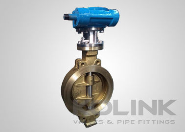 Podwójny offset brązowy C95500 Butterfly Valve Podwójny ekscentryczny płytka płytkowa