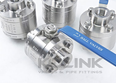 3-pc Walcowane stalowe zawory kulkowe SW końcówka nawinięta NPT BSPT