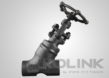 Wykute stalowe Y Glob Valve Oblique Stop Valve Regular Port Socket Wylotowane