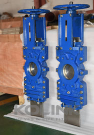 O-port Knife Gate Valve przez przewód 2-Pc Knife Valve, Bubble Tight Sealing